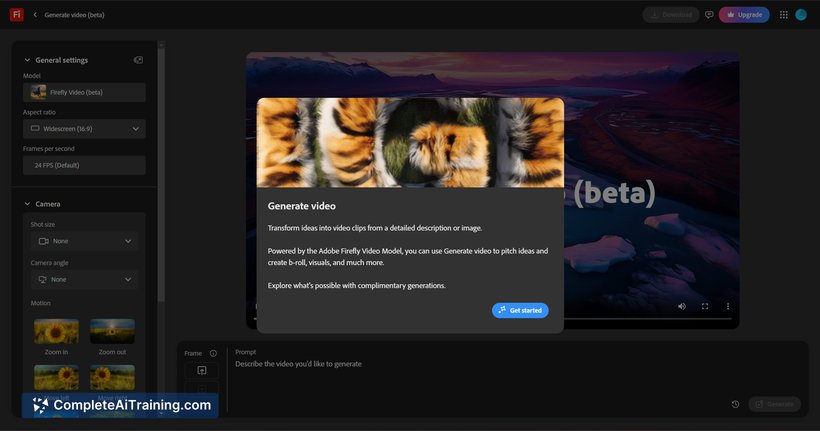 adobe firefly video preview