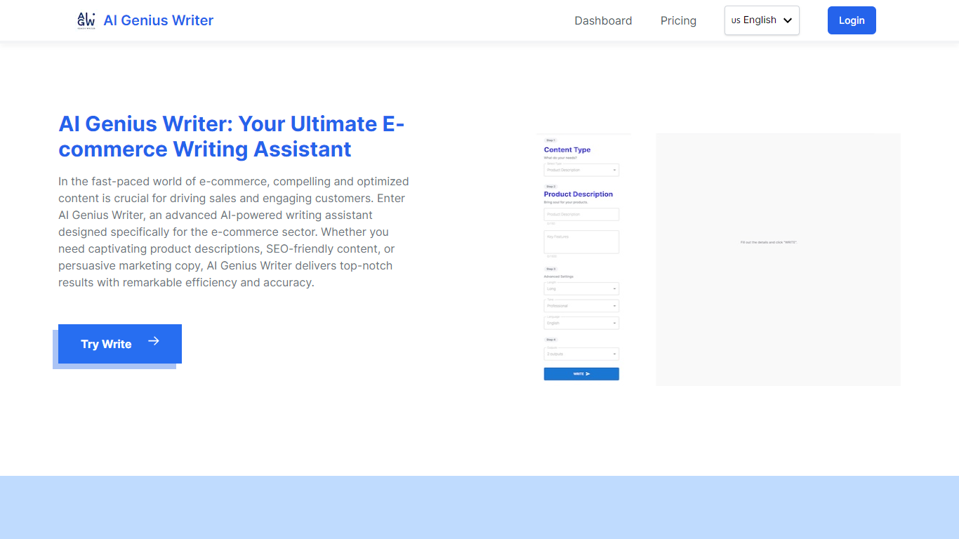 ai genius writer assistant