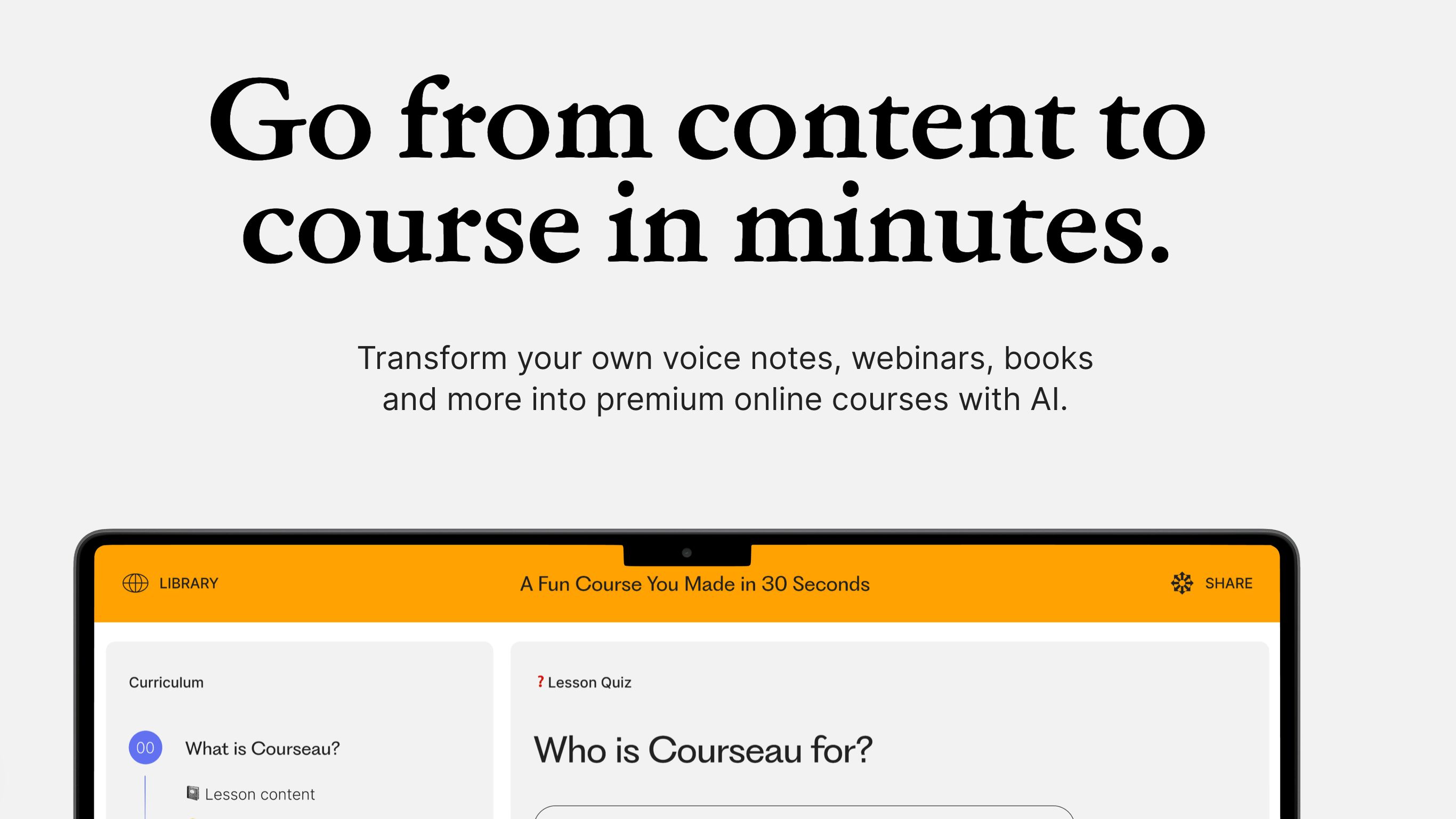 courseau preview