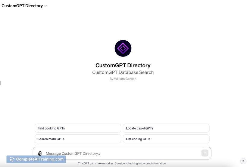 customgpt directory