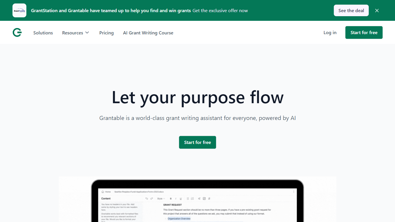 grantable preview