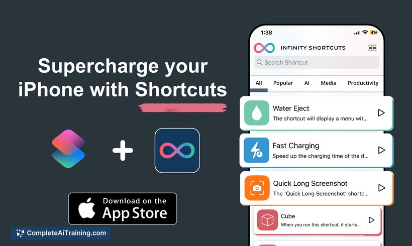 infinity shortcuts preview
