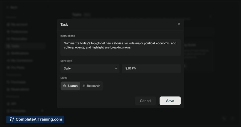 perplexity tasks