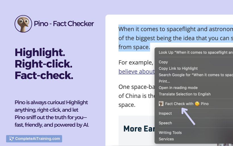 pino - fact checker preview