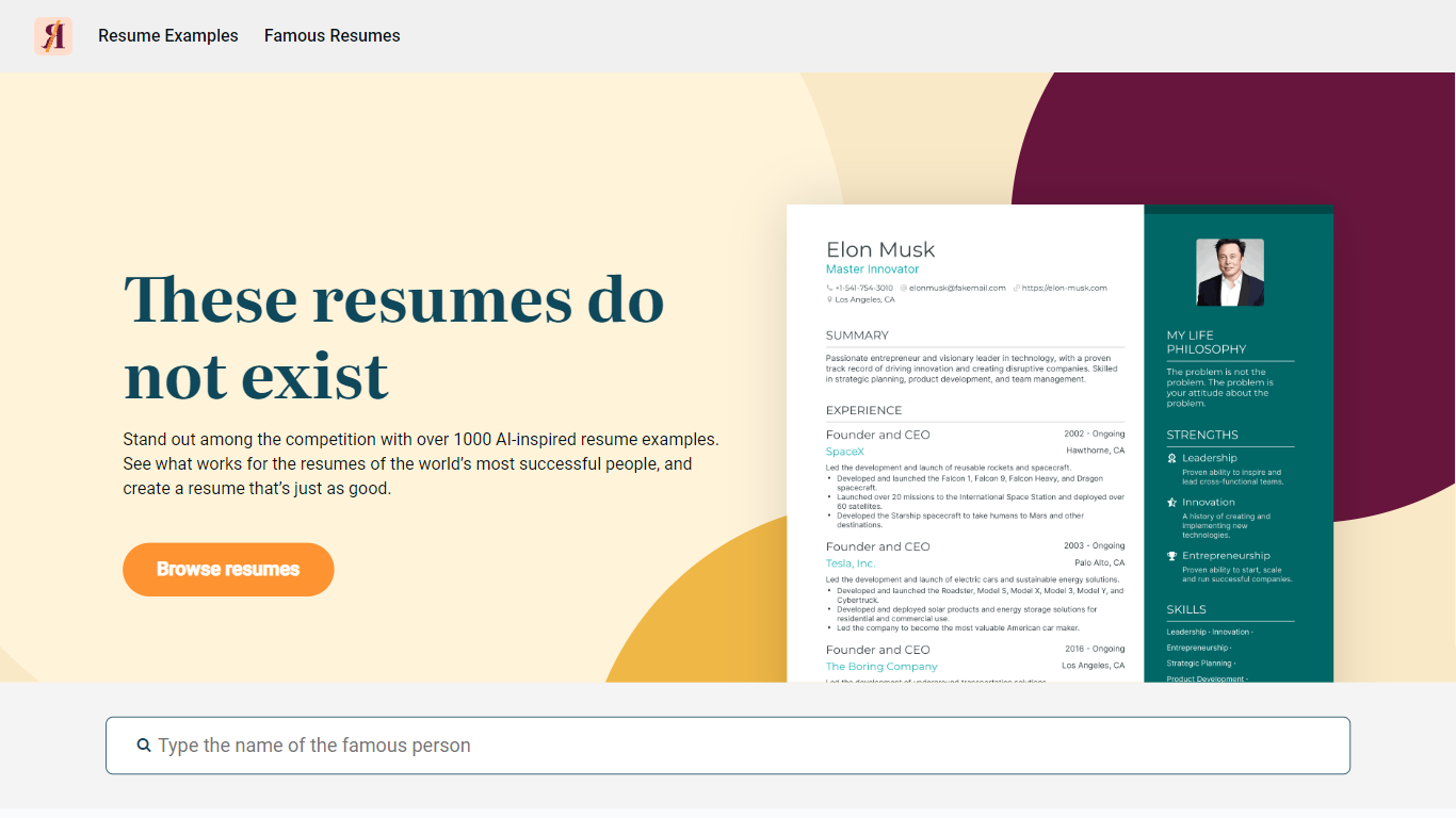 this resume does not exist preview