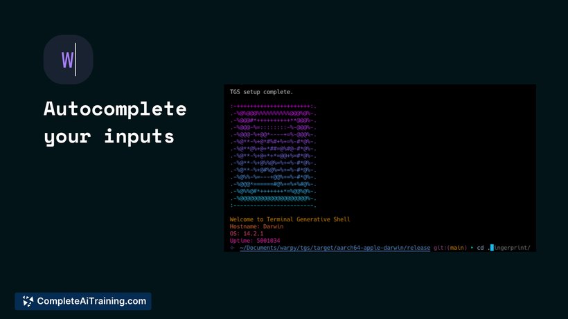 warpy: terminal generative shell