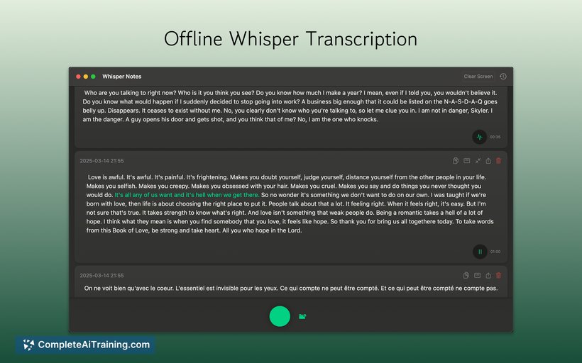 whisper notes