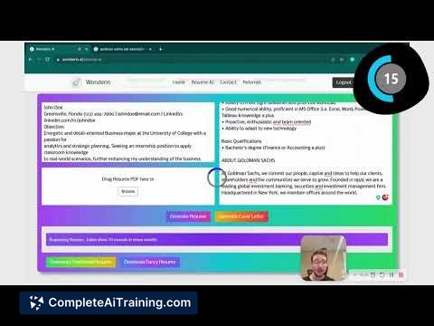 wonderin resume ai preview